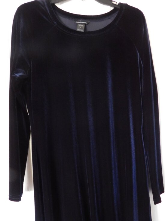 Vintage Moda Int'l A line Velvet Dress - Picture 1 of 5